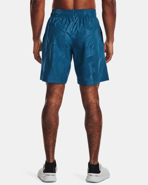 Men's UA Woven Emboss Shorts, Blue, pdpMainDesktop image number 1